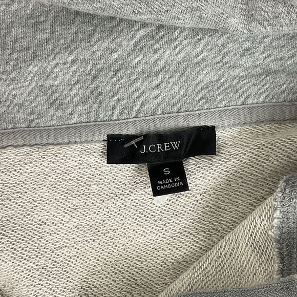 J. Crew University Terry Half-Zip Tunic  NEW - Picture 11 of 12